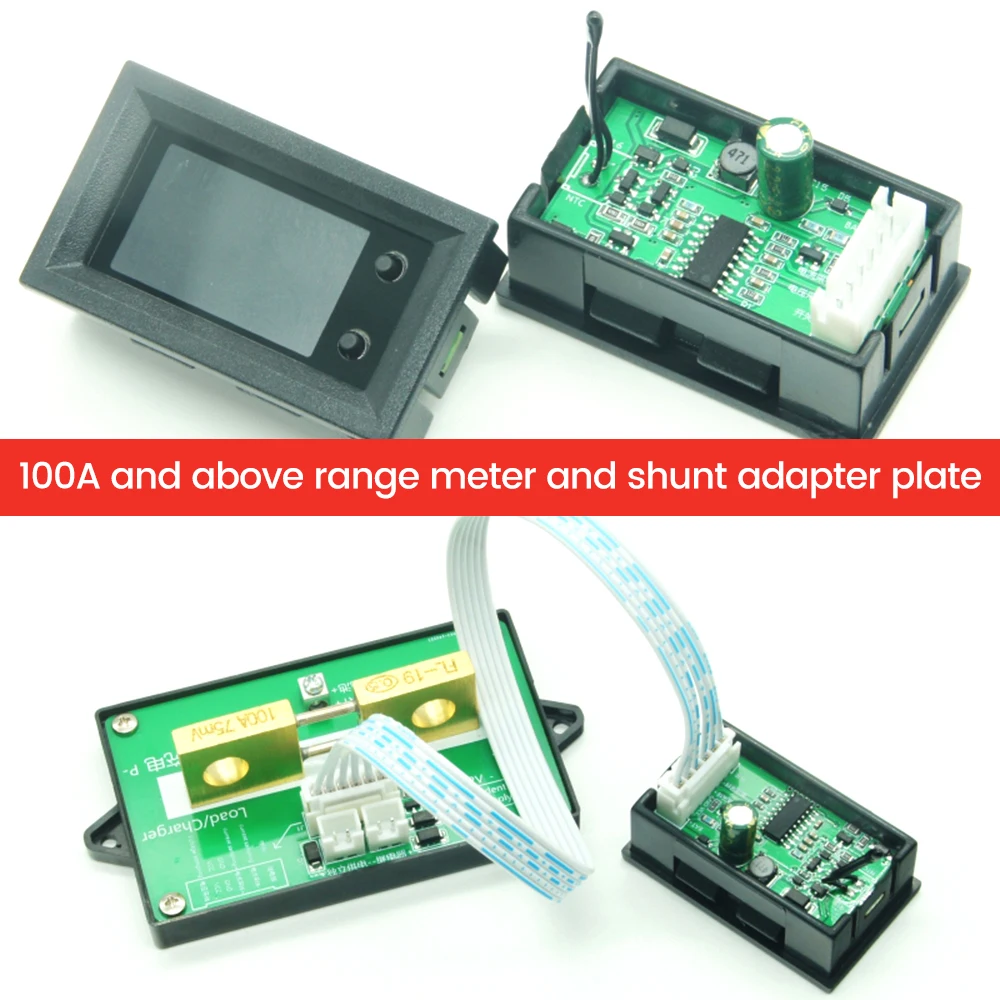 9 in 1 voltmetro amperometro DC 7-200V 20-500A misuratore di energia digitale multifunzione wattmetro Tester di corrente di tensione