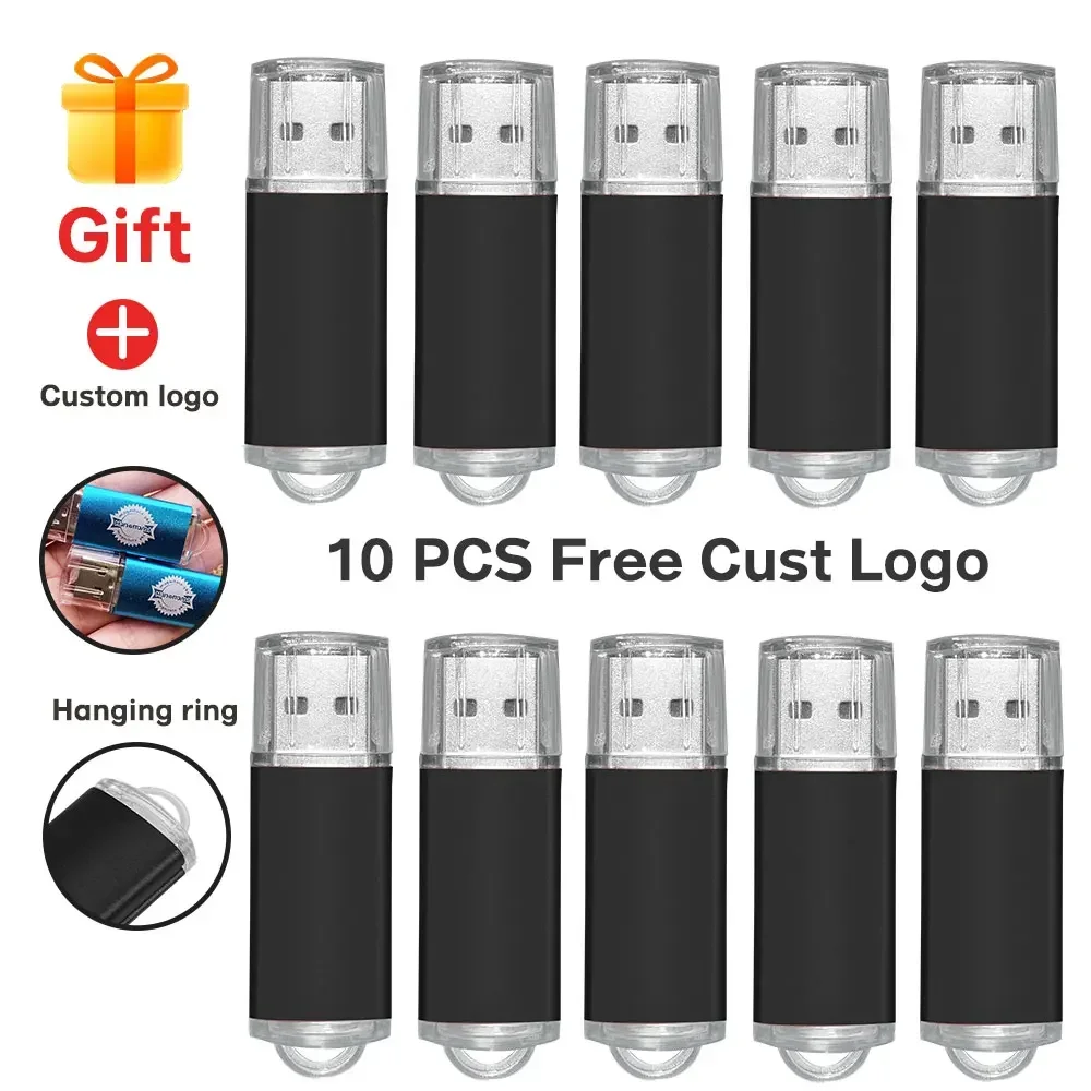 

Free Custom 10PCS/lot USB Flash Drive Pen Drive 256MB 512MB 1GB 2GB 4GB 8GB 16GB Pendrive Memory Stick 32GB 64GB 128GB USB Stick