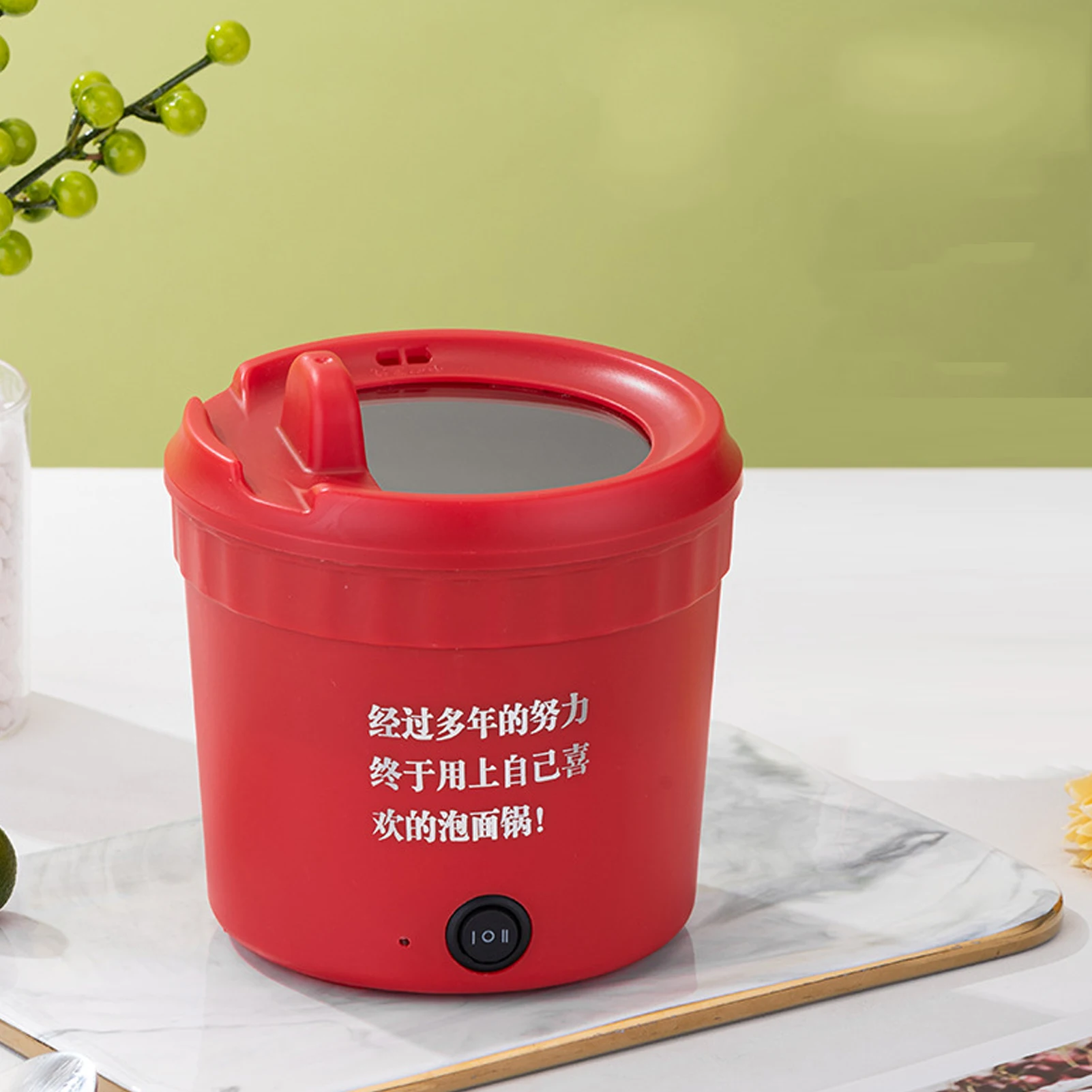 Pote elétrico multifuncional portátil 1.2l 450w, aquecimento uniforme, revestimento antiaderente, cabo de alimentação removível, fogão elétrico de ramen