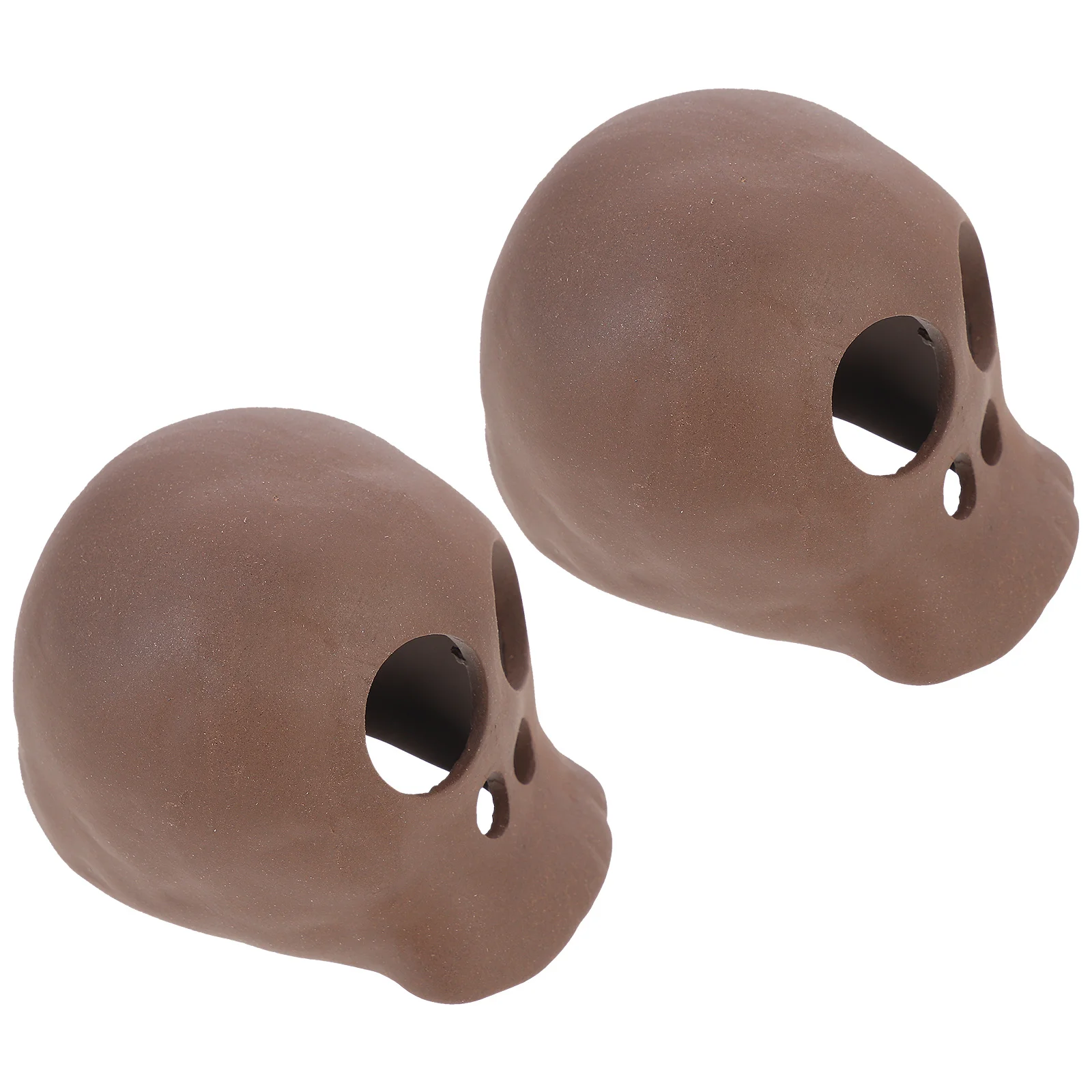 

2Pcs Ceramic Fish Tank Cave Aquarium Decors No Deformation Fading Safe for Freshwater Fish Ceramic Aquarium Caves