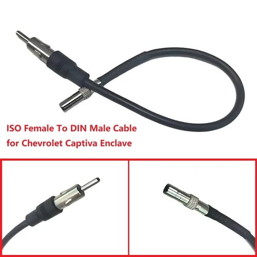 Adaptador de Cable ISO hembra a DIN macho, antena aérea estéreo de Radio para coche, Cable de antena aérea para Chevrolet Captiva Enclave