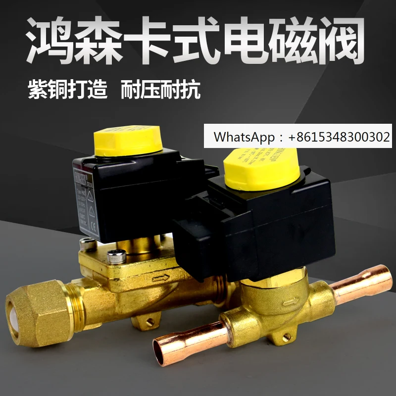 Welding of solenoid valve R22 for air conditioning, refrigeration, heat pump, air energy cold storage unit 1079/11