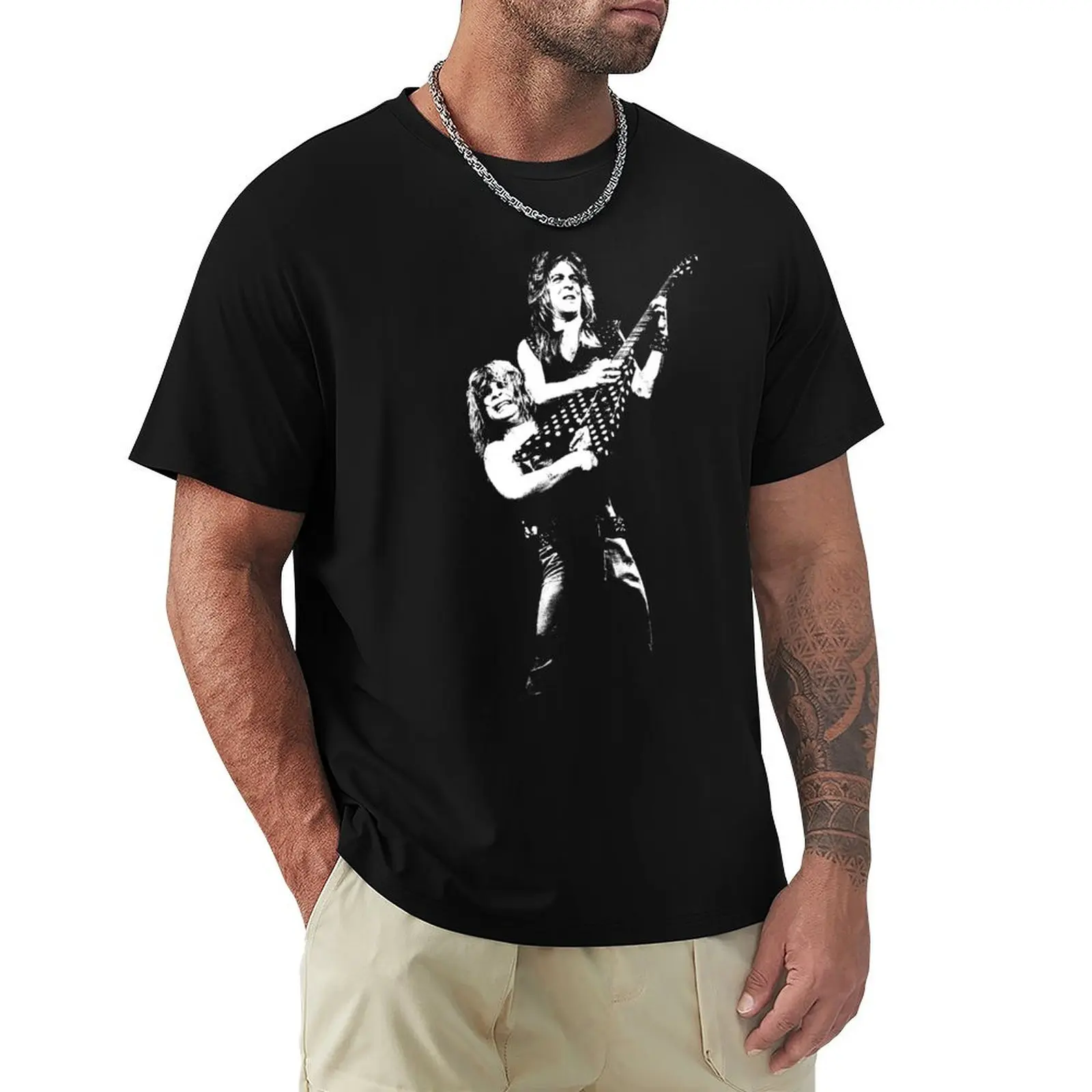 Randy and Oz - Camiseta The White Stencil, camiseta deportiva informal de secado rápido
