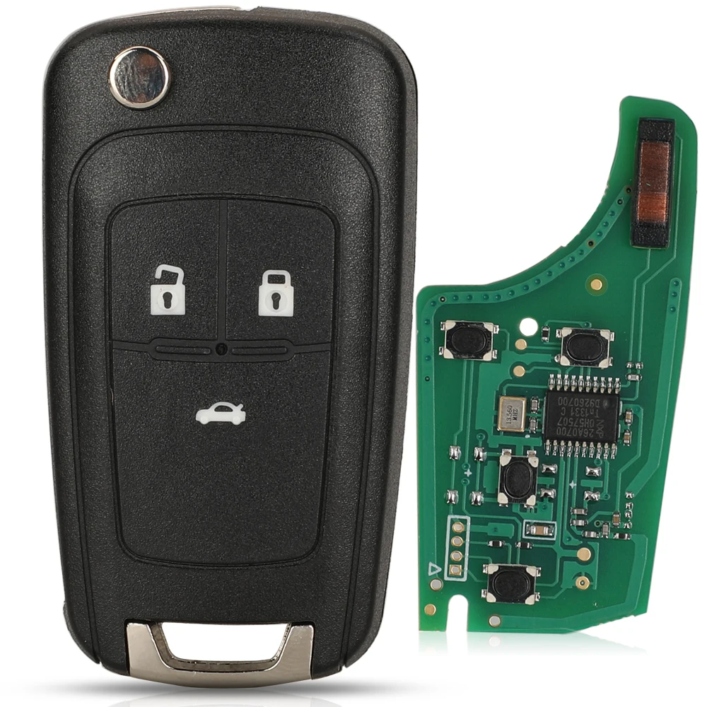 jingyuqin 2/3/4/5 Buttons Car Remote Key DIY for OPEL/VAUXHALL Astra J Corsa E Insignia Zafira C 2009-2016 315 / 433MHz PCF7937E image 3