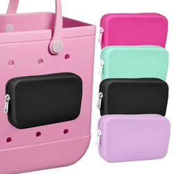 1 pz borsa per il cambio in silicone supporto per telefono per borsa da spiaggia Bogg inserto in silicone morbido portafoglio fascino per borse Bogg accessori attacco