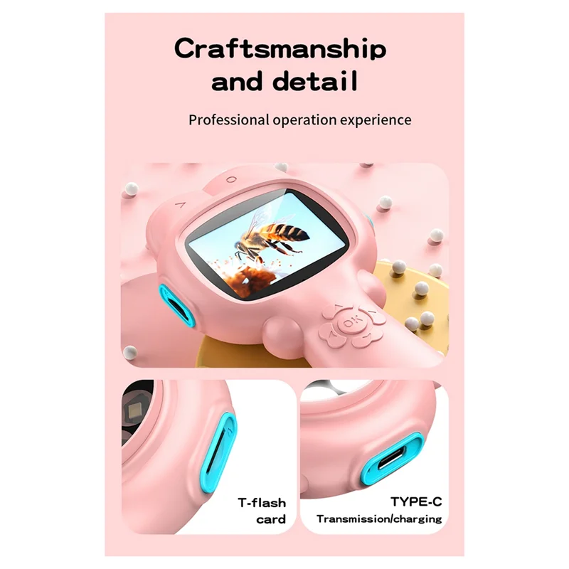 

ABUO-детский микроскоп с камерой, детский оптический микроскоп, двойная камера для переключения между ближним и дальним фокусом для фотосъемки