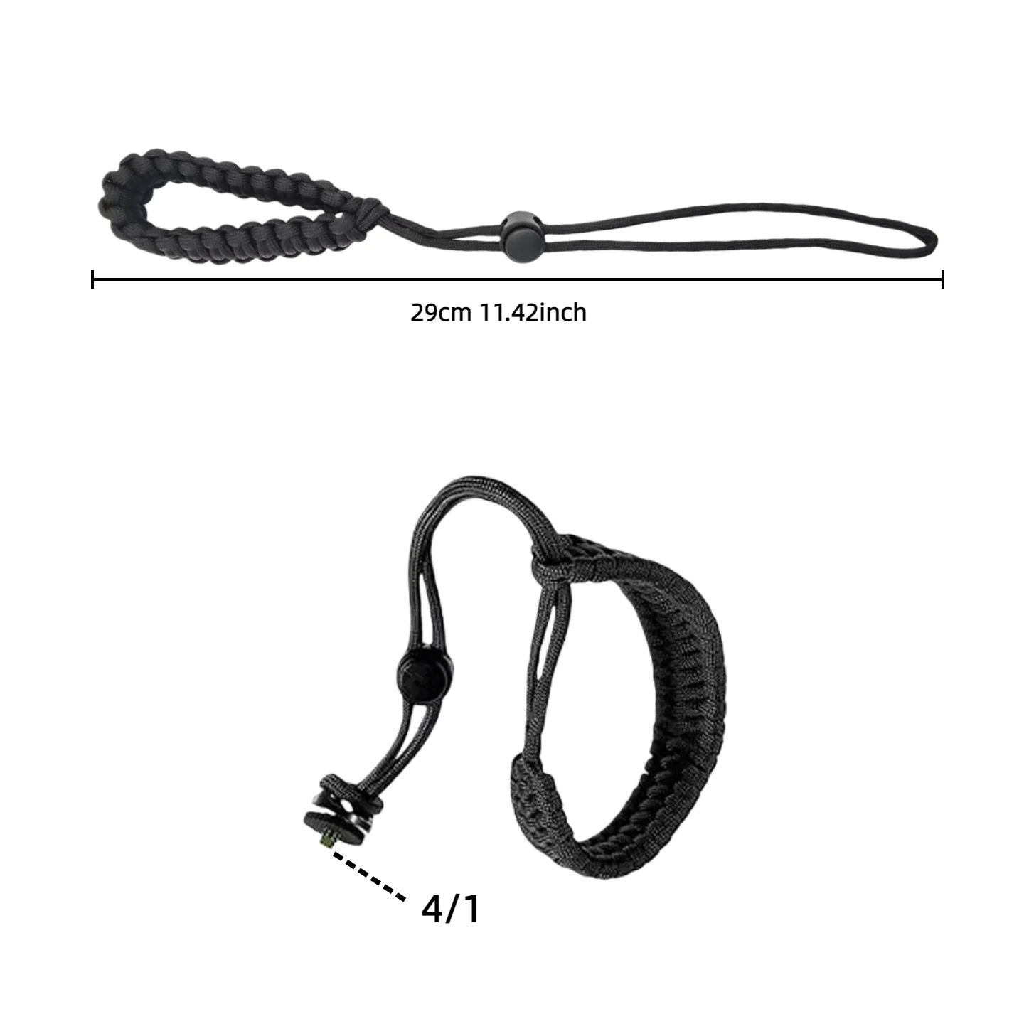 Wrist strap Anti-Lost weave with 1/4 Screw for DSLR GO PRO Hero 13 12 11 10 DJI OSMO Action 5 4 Insta360 X5 Accessories