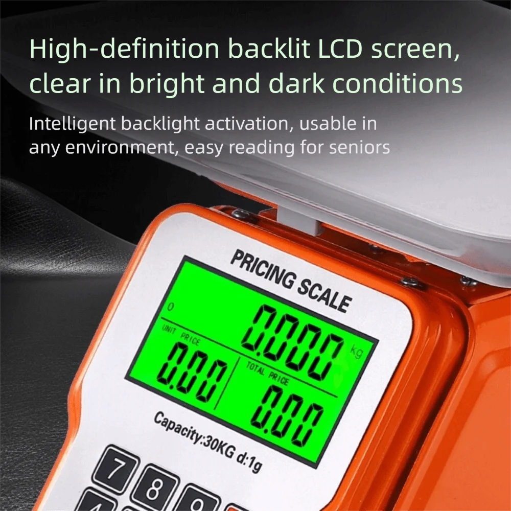 

New Stainless Steel Kitchen Scale 30Kg Thickened Food Scale Multifunctional Accurate Weighing Balance Household