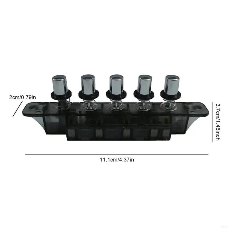 L8RE Professional 250V 4A 5プッシュボタンピアノタイプキーボードスイッチ用レンジフード交換用アクセサリーCX1303-5