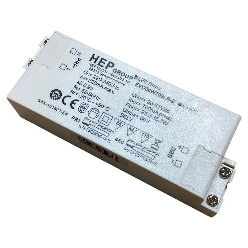Constant Current LED Driver 35.7W 900mA EVO36W700LR-Z EVO24W700LR-Z EVO24W500LR-Z