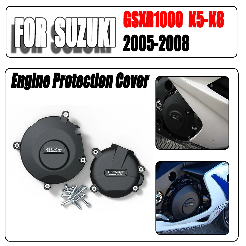 

For Suzuki GSX-R1000 Motorcycle Engine Cover Guard Racing For Suzuki GSX-R1000 GSX-R GSXR 1000 GSXR1000 K5 K6 K7 K8 2005-2008