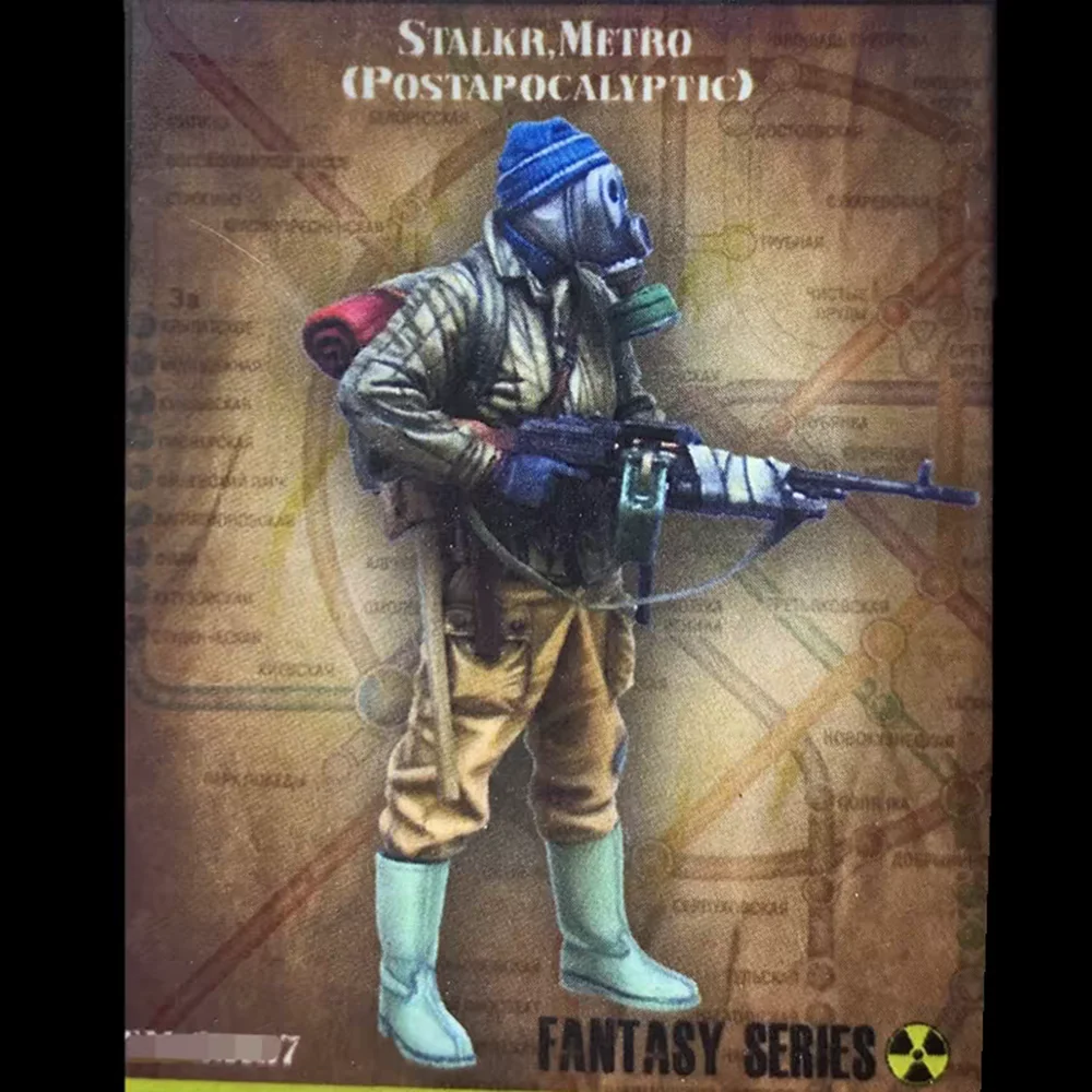 Fantasy Series Resin Model Kit - Stalker Metro Post Apocalyptic 35814 Collectible Building Blocks Unassembled Model