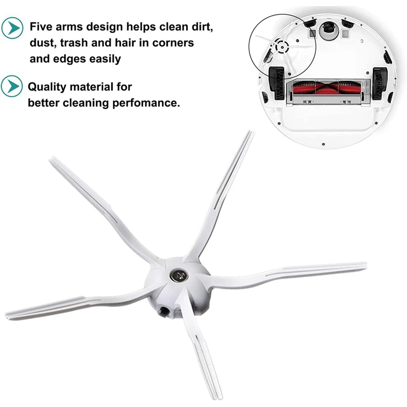 Repuestos para aspiradora Xiaomi Roborock S6, S60, S65, S5 Max, T6, cepillo lateral principal, filtro HEPA, accesorios de tela