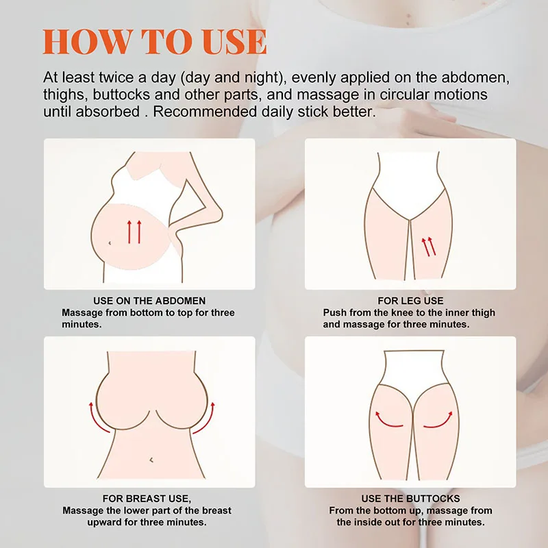 Stretch Marks Remover น้ํามันหอมระเหยการตั้งครรภ์คลอดบุตรใหม่เก่า Stretch Mark Removal Serum เพิ่มความยืดหยุ่นของผิว 20ml