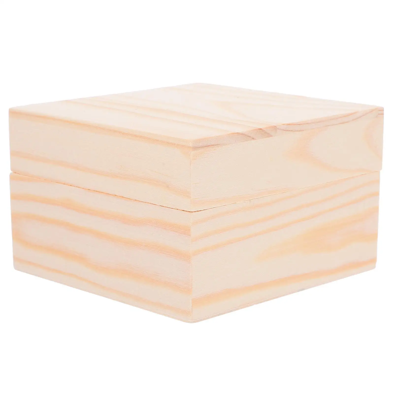 

Wooden Storage Box Boxes for Decor Treasure Chest Cover with Lids