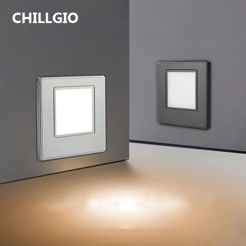 

CHILLGIO Radar Detection Sensor Stairs Light Step Staircase Led Corridor Ladder Lighting Modern Home Interior Recessed Wall Lamp