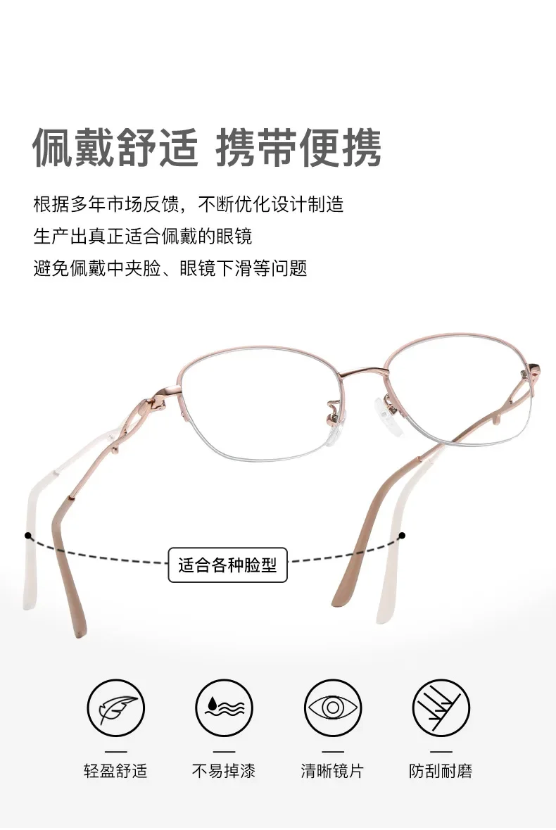 Anti-Blaulicht-Lesebrille, Elegante Lesebrille für Damen, Computer-Lesebrille mit Sehstärke – Detail 5