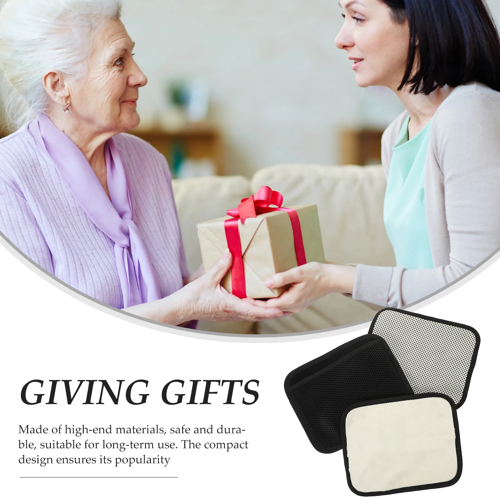 

3Pcs Heating Waist Belt Pad Wide Wear-Resistant Warm Lumbar Support Pad Comfortable Waist Support Suitable for Back Pain Relief