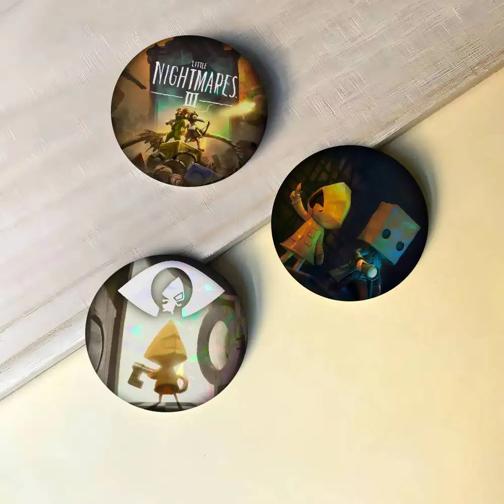 GAME Little N-Nightmares 3   Cute Series Pins Funny Badge Interesting Cartoon Animals Brooches Backpack Clothes Gift Accessory