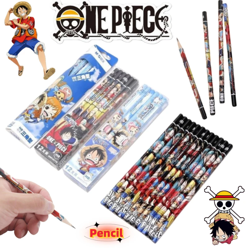 Image of Neuer One Piece Portgas D. Ace Nico Robin Kreativer Niedlicher Bleistift für Grundschüler zum Schreibtraining Universeller Bleistift