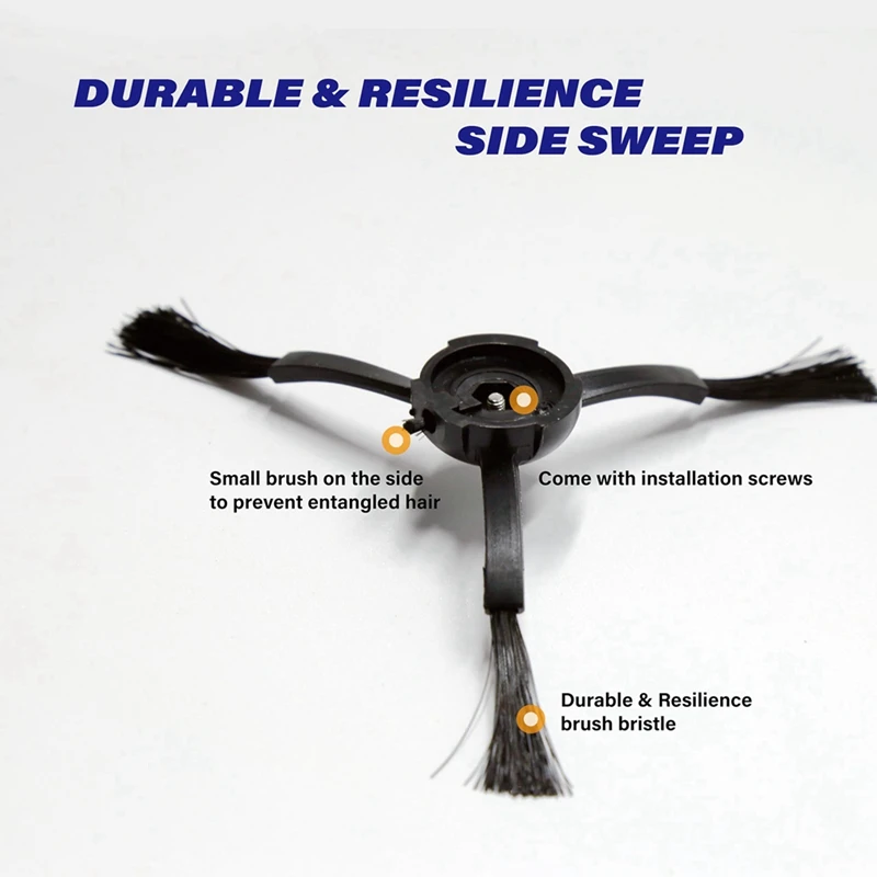 【Berserkk】طقم قطع غيار للمكانس الكهربائية الروبوتية من سلسلة Eufy X8 Pro - مجموعة مكونة من 17 قطعة مع فرش ومرشحات ومنصات ممسحة