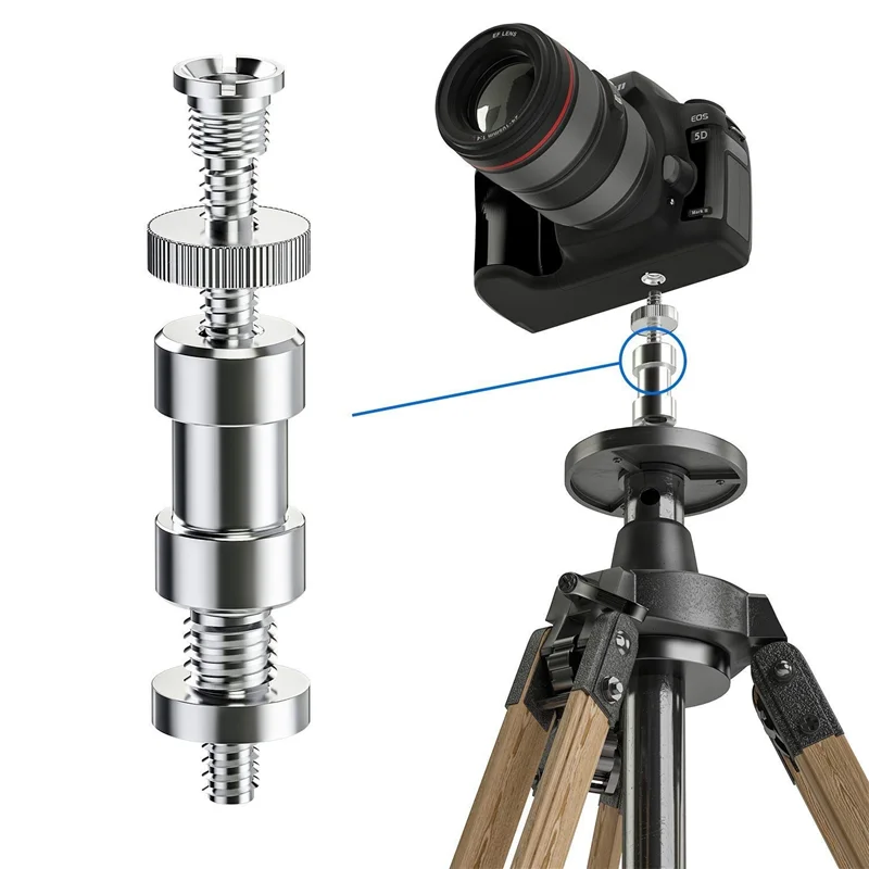 EDT-21Pcs adaptador de sapata montagem câmera bola cabeça conjunto & 5 pçs 1/4 Polegada placa de montagem parafuso d-ring parafuso adaptador