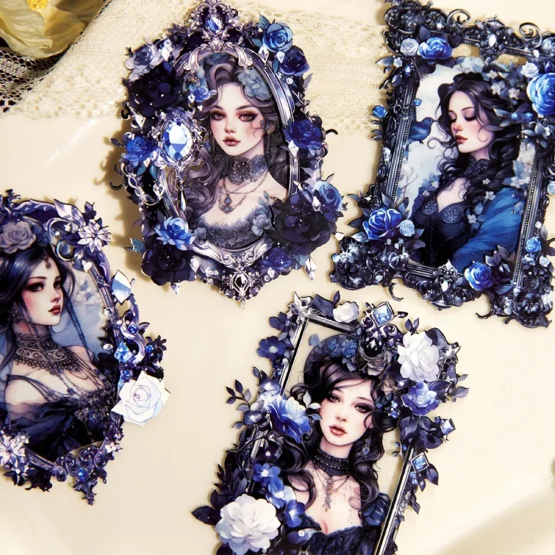 10 قطعة بطاقة الكولاج جوفاء حديقة الورد المواد الديكور قاعدة الكتابة ملصق أجهزة الكمبيوتر المحمولة كتيب سجل القصاصات قطع 105*171 مللي متر