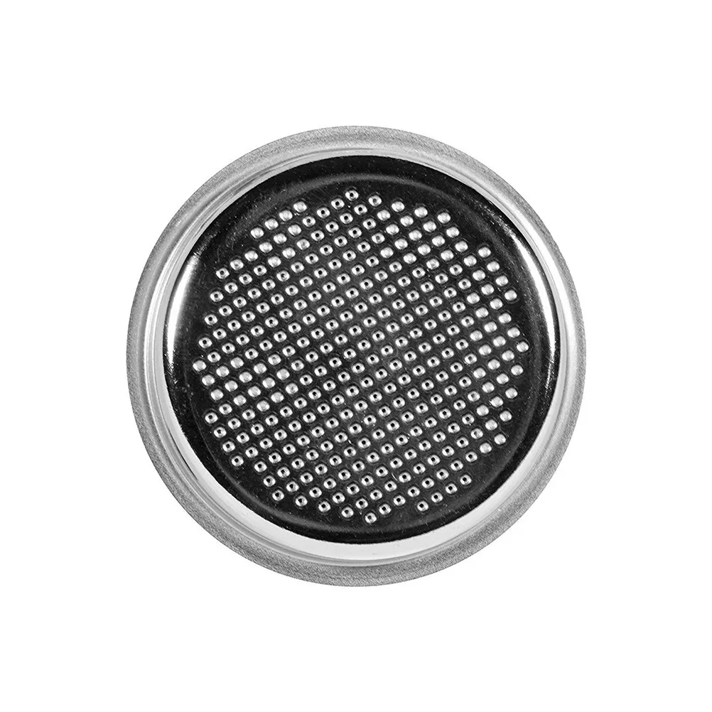 1Pcs Coffee Machine Filter Basket Stainless Steel Reusable Non Pressurized Silver Coffee Filter for High-Pressure Espresso Maker