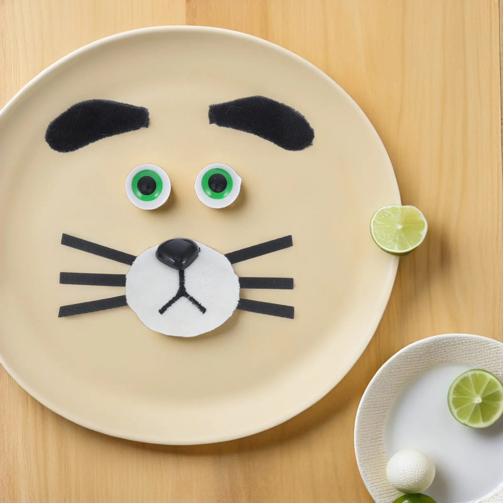 

10 наборов красочных принадлежностей для шитья и рукоделия для детских творческих игр - мягкие на ощупь детали в виде собачьей мордочки: глаза, нос, уши, борода для дома