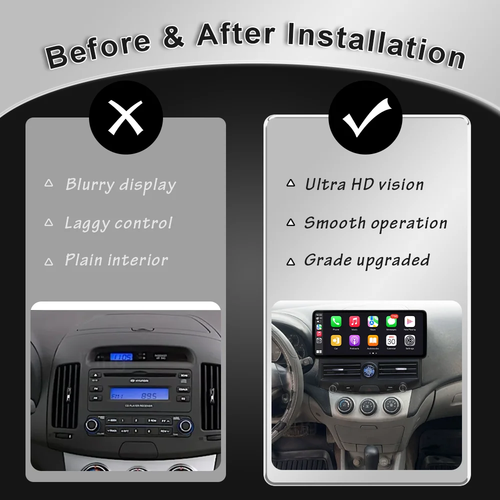 for Hyundai Elantra 2007-2010 12.3