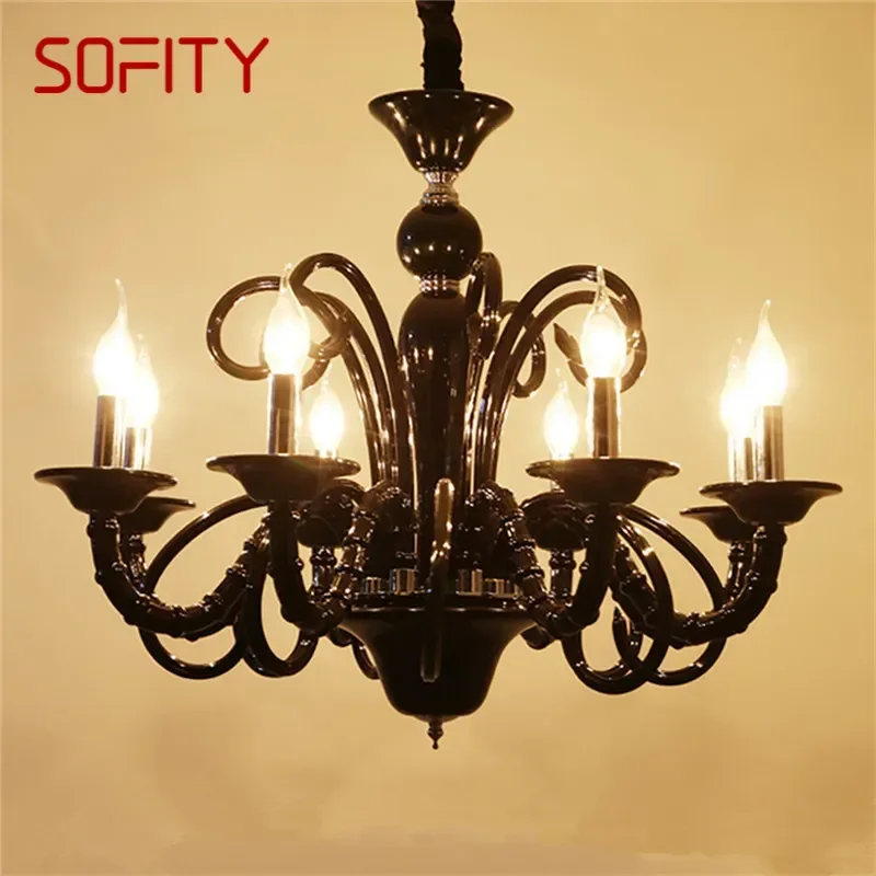 

SOFITY European Pendent Lamp Candle Lamp Luxury Art Living Room Restaurant BedroomVilla Hotel KTV Chandelier