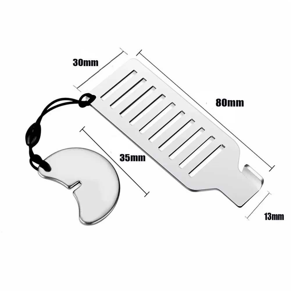 Portable 8cm Safety Anti-theft Door Blocker Stainless Steel Security Tool for Home Privacy Hotel Travel - Portable Door Lock Sto