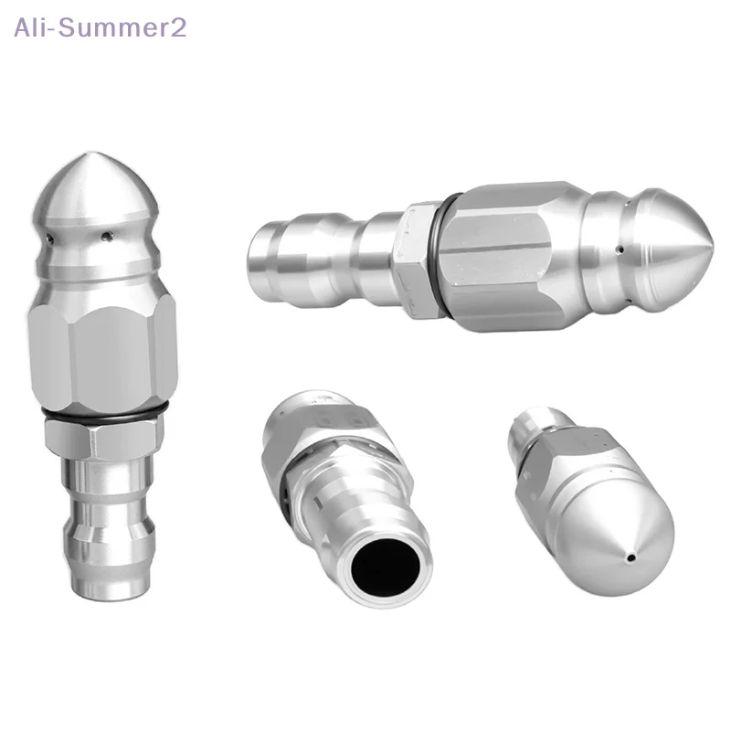 

Насадка из нержавеющей стали для очистки слива, быстроразъемный разъем 1/4 дюйма, 5000 фунтов на квадратный дюйм, насадка для мойки высокого давления, канализационная насадка для сливного шланга