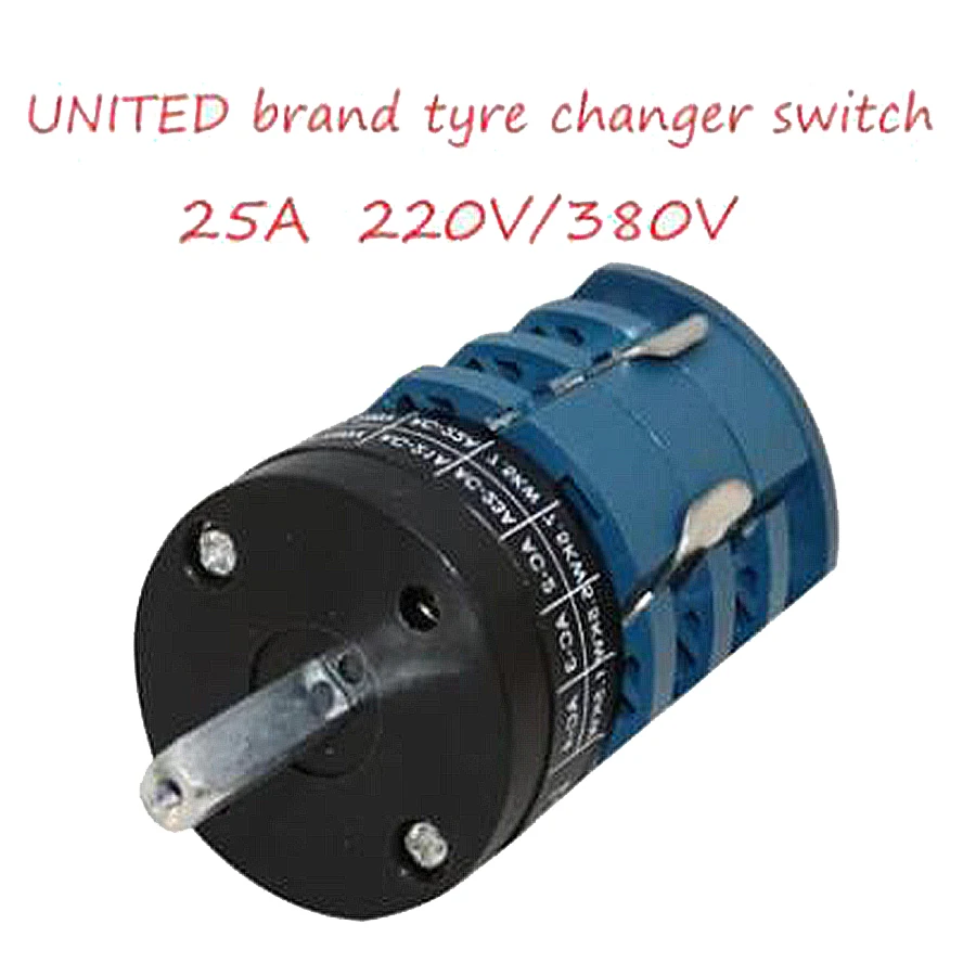 25A 220/380V Forward Reverse Switch for Car Tyre Changer Machine Tire Machine Replacement Part Turn Table Pedal Motor Switch