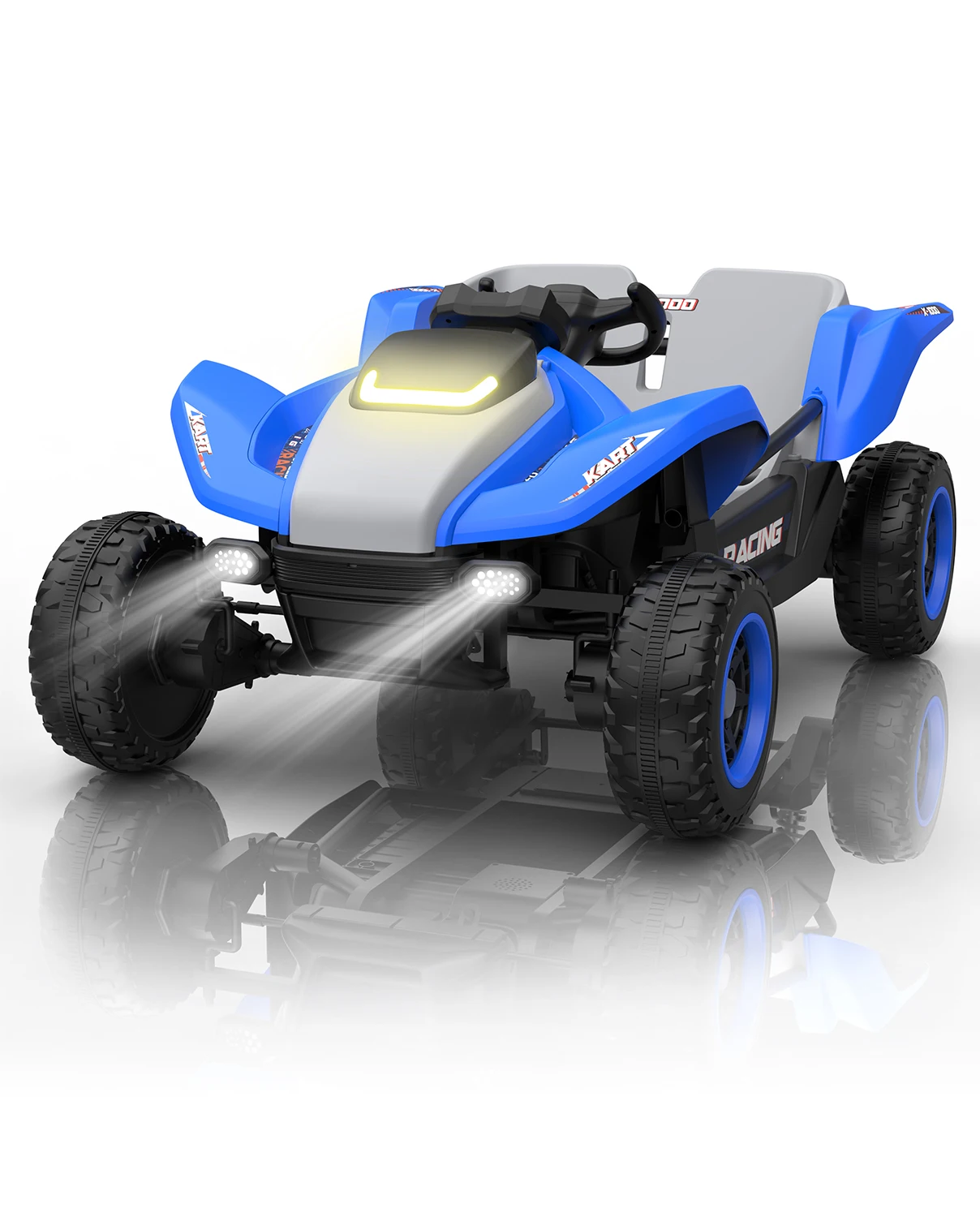 LIGIANT 24V 4WD Ride On UTV Truck, 2-Sitzer-Elektroauto mit Fernbedienung, Musik/Geschichte/kabelloses Multimedia, ideales Weihnachts- und Geburtstagsgeschenk