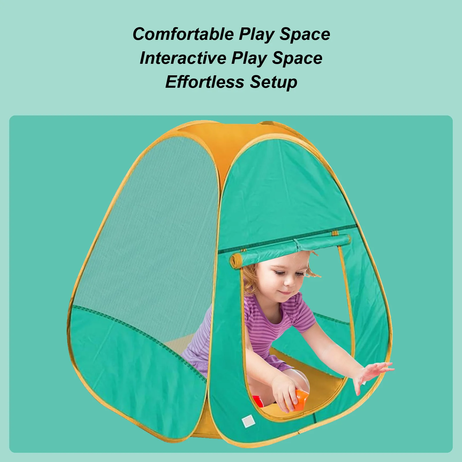 

Play Tent Pop-up Indoor Outdoor Play Tent 2–3 Children Pretend Game Mesh Foldable Sensory Corner For Garden Beach Bedroom