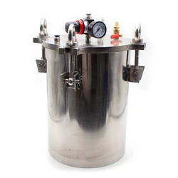 304 Stainless Steel Dispenser Pressure Tank Storage Tank Fluid Dispensing Bucket With Safety Regulating Valve 1-10L