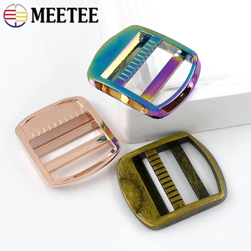 

2-10Pcs 19-50mm Metal Buckles Adjustable Belt Buckle Carabiner Tri Glide Slider Clasp Clothing Replace Clasps Hardware Accessory