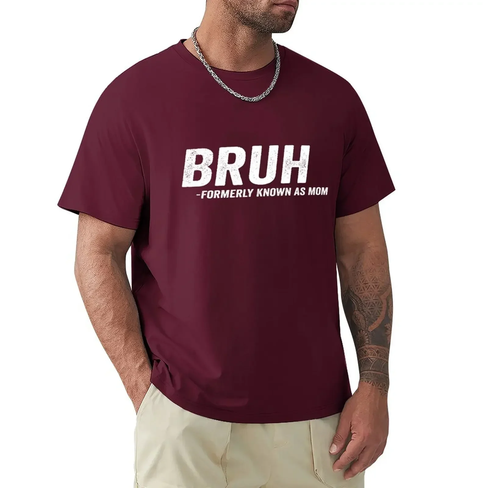 manga Short Sleeve   Idea Bruh Formerly Known As Mom T-Shirt summer tops plus size tops cute tops mens graphic t-shirts hip hop