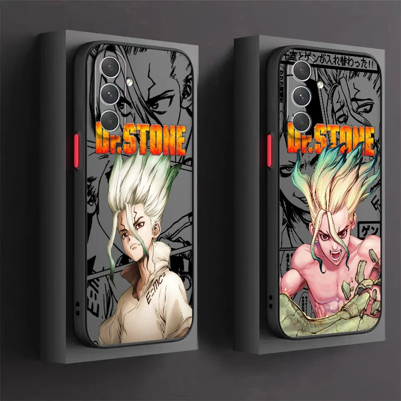 Funda translúcida de TPU para teléfono móvil, carcasa de Anime de D-Dr.STONE para Samsung Note 20, A35, A03, A54, A31, A22, A34, A14, A24, A04, A55, 5G