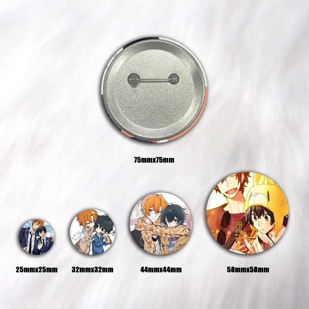 A-SASAKI And MIYANO Anime Round Badges, Brooches, Clothing Accessories, Birthday Gifts, Anime Conventions