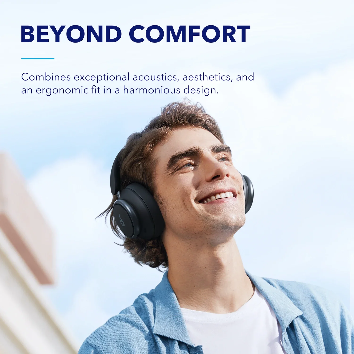 سماعات Soundcore Space Q45 الأصلية المانعة للضوضاء، طويلة جدًا 50 ساعة، التحكم في التطبيقات، صوت عالي الدقة، بلوتوث 5.3