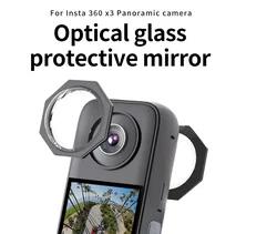 For Insta360 X3 Accessory Upgraded Lens Guards Lens Protector for Insta 360 X3 Anti-scratch Tempered Glass Sticky Guard