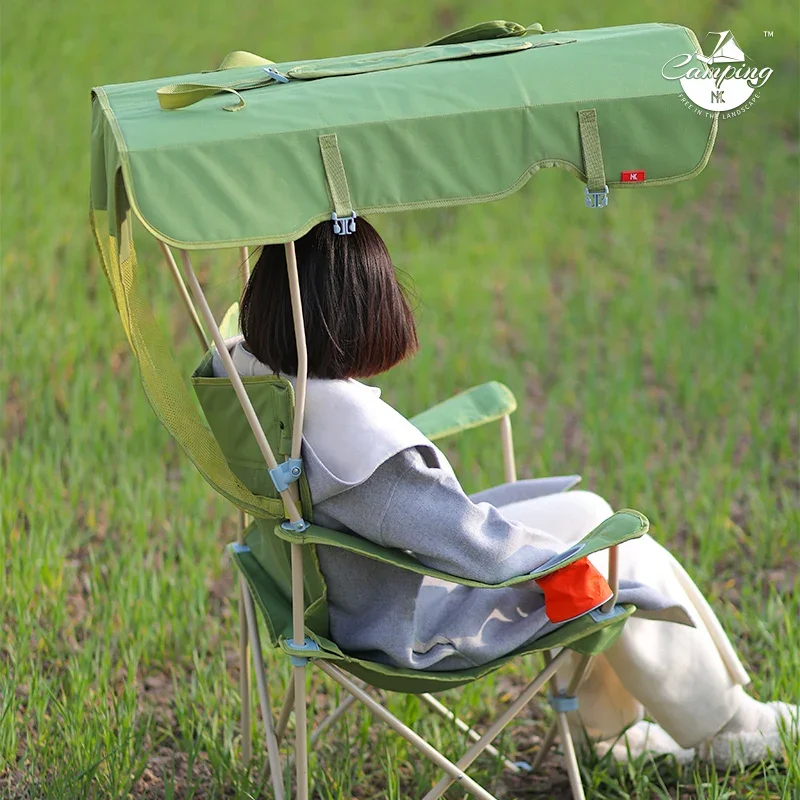 Shangpai carries sunshade, sunscreen, folding chairs, outdoor camping leisure armchairs, sketches, picnic fishing stools