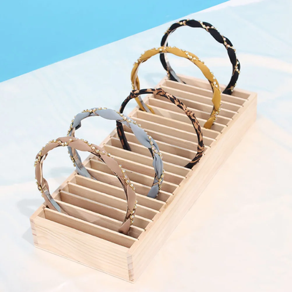 

Держатель для повязки на голову, деревянная стойка для повязок для волос, практичный органайзер для головных уборов, настольная стойка для аксессуаров для волос для туалетного столика