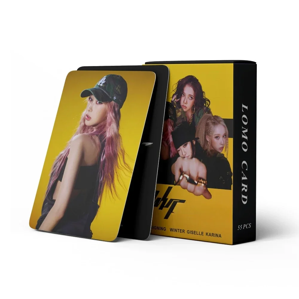 Kpop Korean Idols New Album Whiplash LOMO Card High Quality HD Photo Card KARINA GISELLE WINTER NINGNING Fans Collection Gift