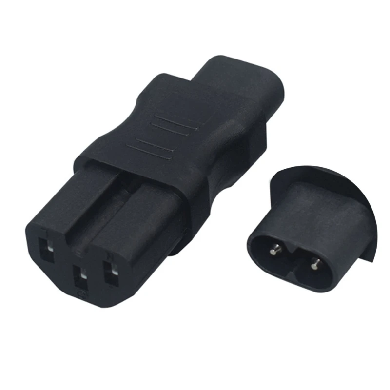 Adaptador macho alto rendimiento C8 a C7/C8 a C13/C8 a C15/C8 a C5, tipo recto, tamaño compacto, duradero