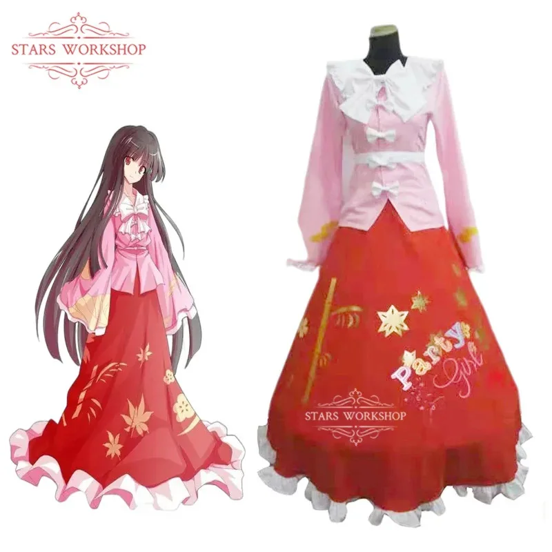 

Touhou Project Houraisan Kaguya Косплей Костюм Женское Необычное Платье Хэллоуин Карнавальный Костюм С Юбкой