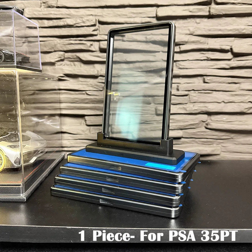 Mehrfarbiger Sammelkartenhalter aus Aluminiumlegierung mit Farbverlauf, Metallgehäuse für 35PT PSA CGC abgestufte Karte