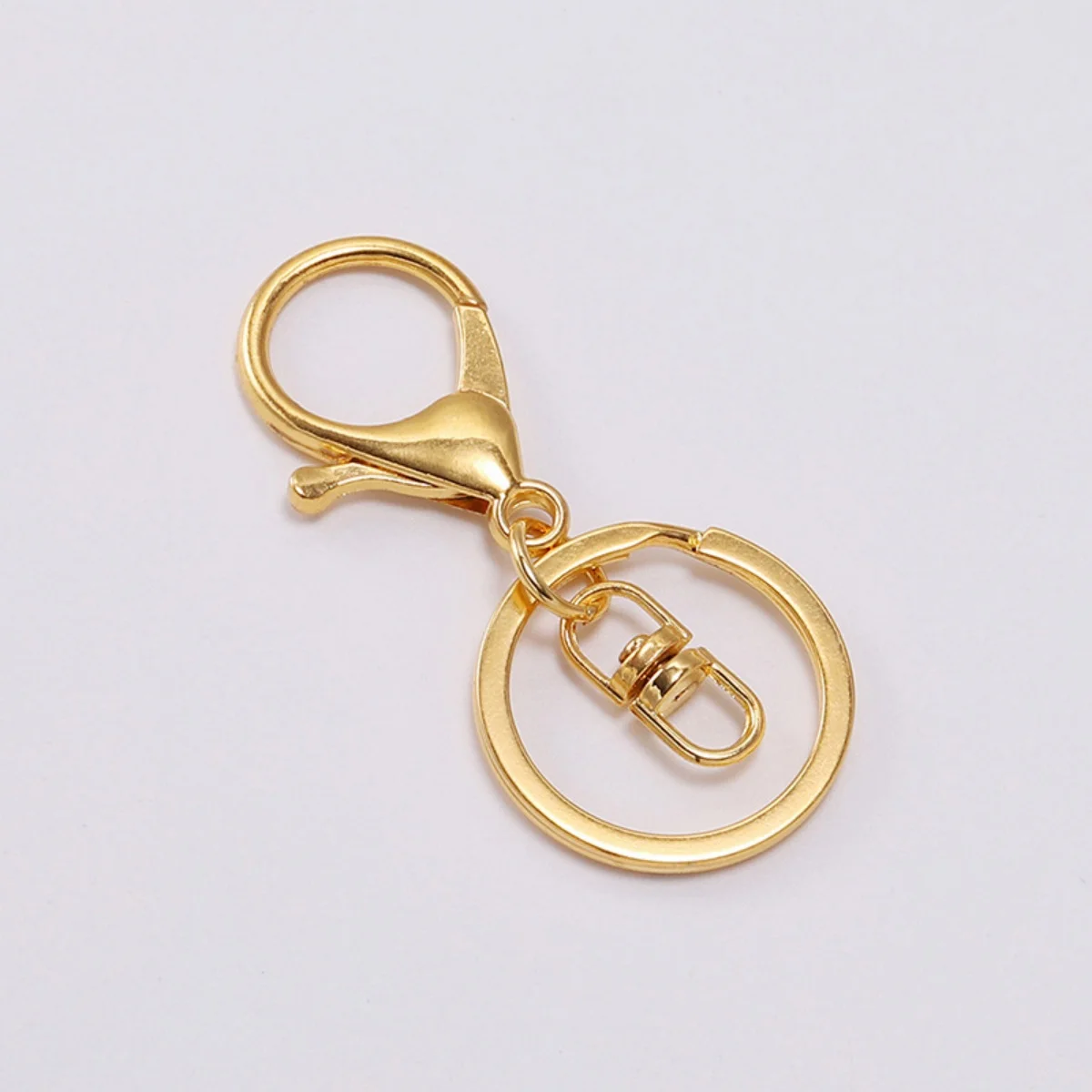 5pcs Keychain Ring 30 mm Key Ring Long 70 mm Plated Lobster Clasp Key Hook Chain Keychain Split Key Ring Jewelry Making Supplies